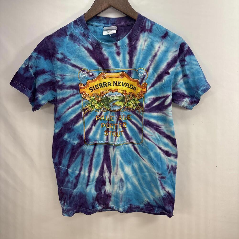Sierra Nevada Shirt Adult Small Tie Dye Spiral Pale Ale Porter Stout Beer